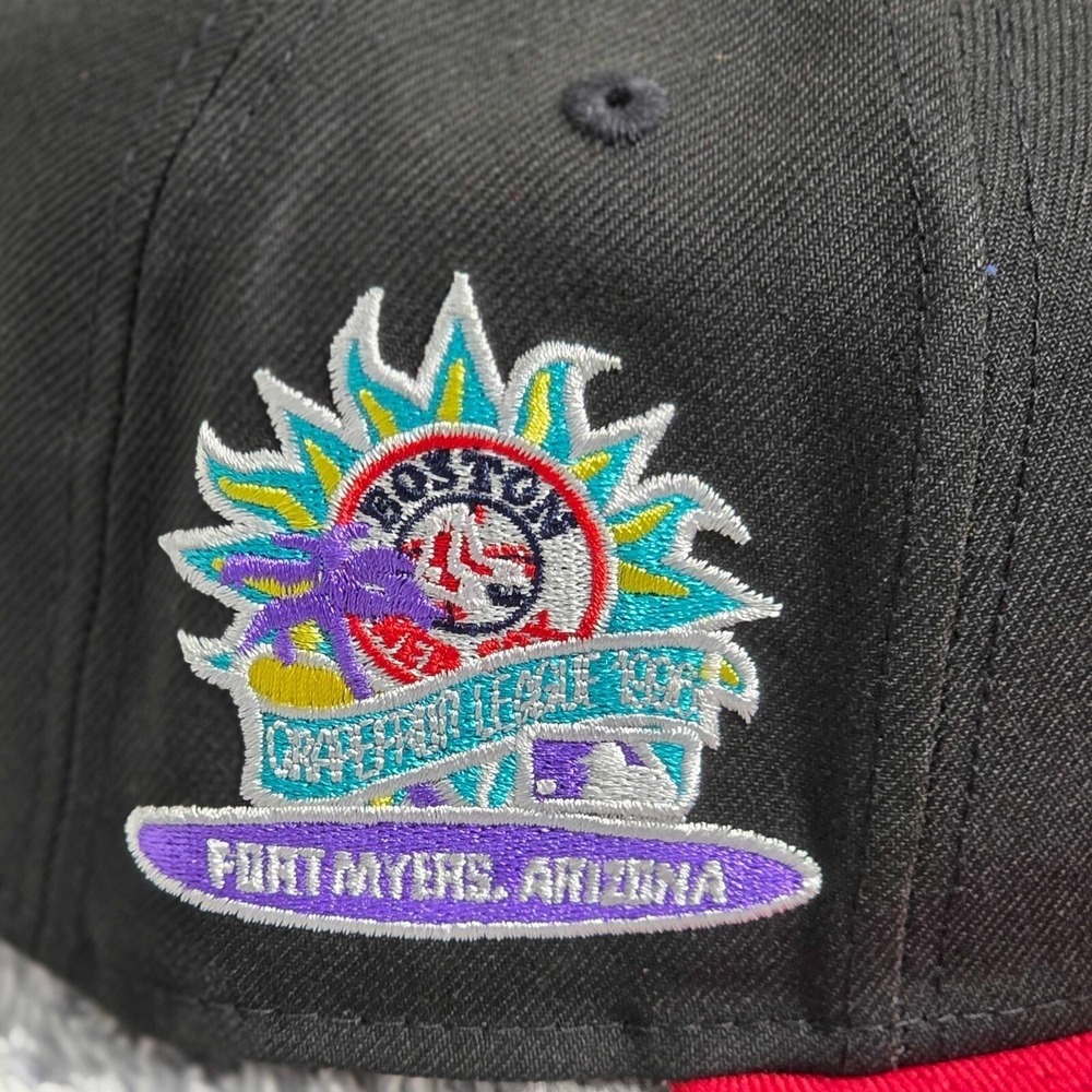 New Era 59FIFTY Boston Red Sox Spring Training Side Patch 7 1/2 Fitted Cap Hat - Picture 2 of 11